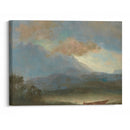Indian Canoe at Lakeside - Albert Bierstadt - Canvas Print
