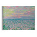 Coucher De Soleil À Pourville, Pleine Mer (1882) - Claude Monet - Canvas Print