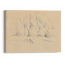 Arbres Parmi Des Rochers (circa 1890) - Paul Cézanne - Canvas Print