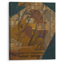 Bottle of Rum and Newspaper (1914) - Juan Gris - Canvas Print