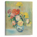 Vase De Roses Et Dahlias - Pierre-Auguste Renoir - Canvas Print