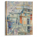 The Building Of The Winter Studio (1929) - Edvard Munch - Canvas Print