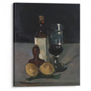 Still Life with Bottle, Glass, and Lemons (1867–69) - Paul Cézanne - Canvas Print