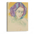 Female head (1932-1942) - Edvard Munch - Canvas Print