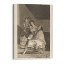 Le descañona. (She fleeces him.) (1796-1797) - Francisco de Goya - Canvas Print