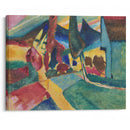 Landscape with Two Poplars (1912) - Wassily Kandinsky - Canvas Print