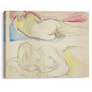 To liggende akter (1913-1914) - Edvard Munch - Canvas Print