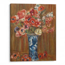 Anémones au vase de Delft (1910) - Pierre-Auguste Renoir - Canvas Print