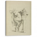 Head and torso of male stayr, and a female satyr - Peter Paul Rubens - Canvas Print