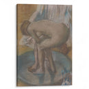 Woman Bathing in a Shallow Tub (1885) - Edgar Degas - Canvas Print