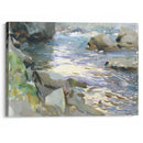 Stream and Rocks (circa 1901 –8) - John Singer Sargent - Canvas Print