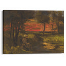 Breton spinner - Gustave Courbet - Canvas Print