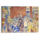 Horse Team on a Building Site (1928–1929) - Edvard Munch - Canvas Print