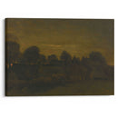 Farming Village at Twilight (1884) - Vincent van Gogh - Canvas Print