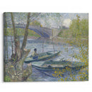 Fishing in Spring, the Pont de Clichy (Asnières) (1887) - Vincent van Gogh - Canvas Print - UAIO LMT