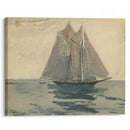 Gloucester Schooner (ca. 1880) - Winslow Homer - Canvas Print