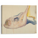 Liggende akt med hevede ben (1919-1924) - Edvard Munch - Canvas Print