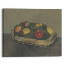 Basket With Red And Yellow Apples - Félix Vallotton - Canvas Print