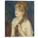 Young Woman Braiding Her Hair (1876) - Pierre-Auguste Renoir - Canvas Print