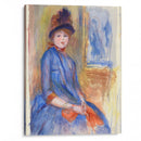 Young Girl in a Blue Dress (ca. 1890) - Pierre-Auguste Renoir - Canvas Print