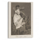 Esto si que es leer. (That certainly is being able to read.) (1796-1797) - Francisco de Goya - Canvas Print
