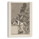 El sueño de la razon produce monstruos. (The sleep of reason produces monsters.) (1796-1797) - Francisco de Goya - Canvas Print