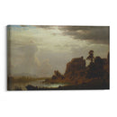 On the Sweetwater near the Devil’s Gate (1860) - Albert Bierstadt - Canvas Print