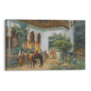 A North African Courtyard (1879) - Frederick Arthur Bridgman - Canvas Print