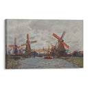 Mills at Westzijderveld near Zaandam (1871) - Claude Monet - Canvas Print