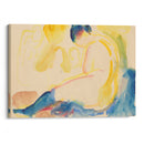 Seated Female Nude with Blue Stockings (1919-1924) - Edvard Munch - Canvas Print