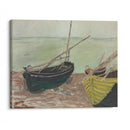 Étude de bateaux sur la plage d’Étretat (1885) - Claude Monet - Canvas Print