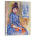 Young Girl in a Blue Dress (ca. 1890) - Pierre-Auguste Renoir - Canvas Print