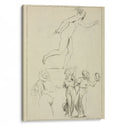 One nude and three clothed female figures - Peter Paul Rubens - Canvas Print