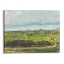 Landscape With Wall And Orchard - Gustave Courbet - Canvas Print