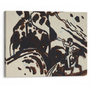 Landscape with a trumpet-blowing rider (1909) - Wassily Kandinsky - Canvas Print