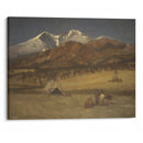 Indian Encampment – Evening (between 1876 and 1877) - Albert Bierstadt - Canvas Print