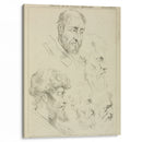 Five studies of men’s heads, four in profile - Peter Paul Rubens - Canvas Print