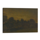 Farming Village at Twilight (1884) - Vincent van Gogh - Canvas Print
