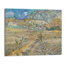 Landscape at Saint-Rémy (Enclosed Field with Peasant) (1889) - Vincent van Gogh - Canvas Print