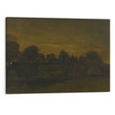 Farming Village at Twilight (1884) - Vincent van Gogh - Canvas Print