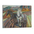 Autumn Ploughing (1919) - Edvard Munch - Canvas Print