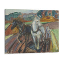 Autumn Ploughing (1919) - Edvard Munch - Canvas Print