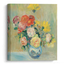 Vase De Roses Et Dahlias - Pierre-Auguste Renoir - Canvas Print