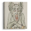 Bust of the devil with an open mouth (1890) - Jan Matejko - Canvas Print