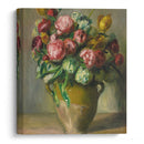 Vase De Pivoines (circa 1872) - Pierre-Auguste Renoir - Canvas Print