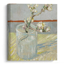 Sprig of flowering almond in a glass (1888) - Vincent van Gogh - Canvas Print