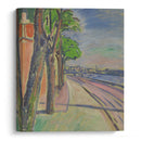 Trees By The Canal (1908) - Edvard Munch - Canvas Print