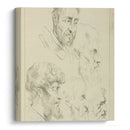 Five studies of men’s heads, four in profile - Peter Paul Rubens - Canvas Print