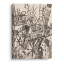 Der Krieg schreitet über eine Ortschaft (1914) - Paul Klee - Canvas Print