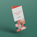 Tri-Fold Toblerone Style Menu.